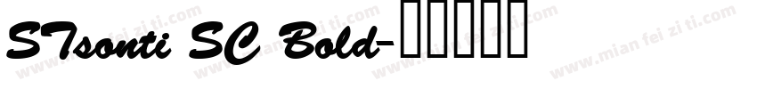 STsonti SC Bold字体转换